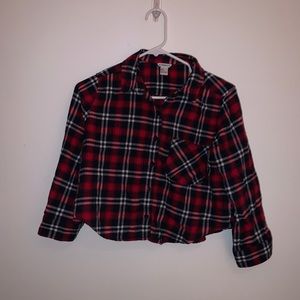 Plaid crop top
